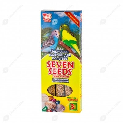 SEVEN SEEDS палочки для попугаев с витаминами и минералами, 3 шт, 90 г