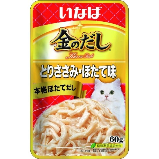 Инаба CIAO Kinnodashi д/к куриное филе с говядиной на бульоне из морского гребешка 60 г