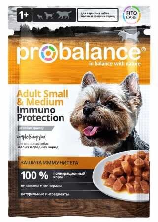 ProBalance ® Adult Small&Medium Immuno Protecton Пауч для собак мелких и средних пород пакет, 85 гр