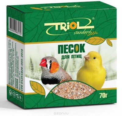 Минеральная подкормка для птиц Triol "Песок", 70 г